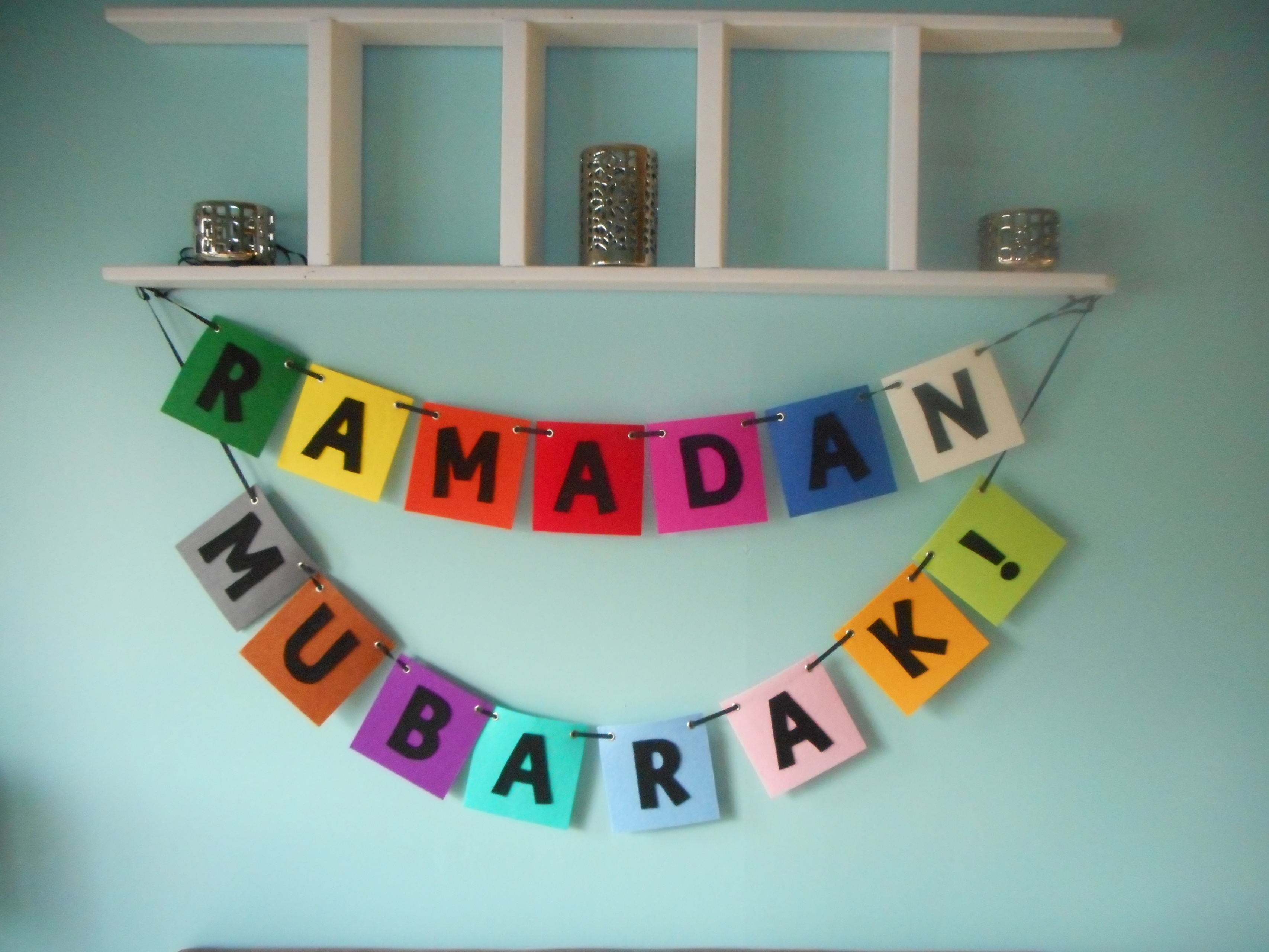 Felt Ramadan  Mubarak  Banner 